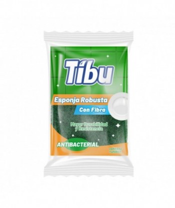 Tibu Esponja Robusta con Fibra Antibacterial