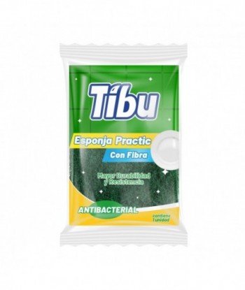 Tibu Esponja Pratic con Fibra Antibacterial