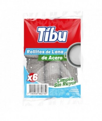 Tibu Rollitos de Lana de Acero x 6U