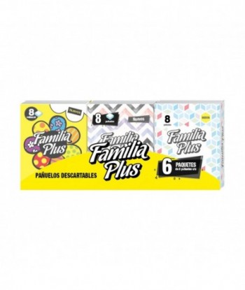 Familia Plus Pañuelos Descartables Mini Pocket x 6