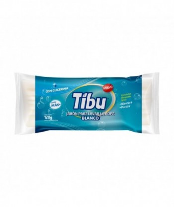 Tibu Jabón en Pan con Blanqueador Óptico x 120GR